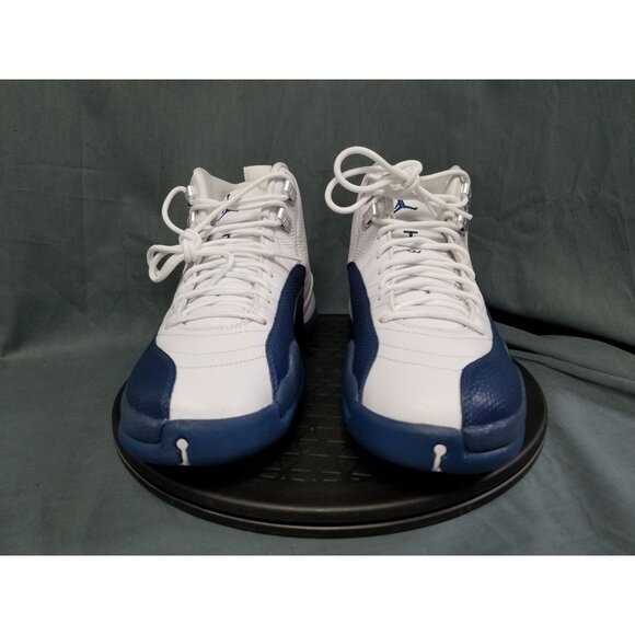 Air Jordan 12 Retro Sneakers White French Blue Mens Size 9 NEW in BOX! - Picture 3 of 11